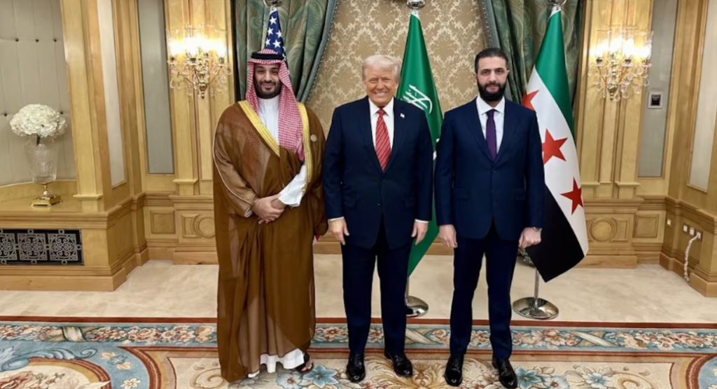 Trump met Syrian President Ahmed al-Sharaa.