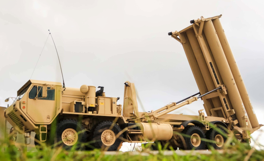 THAAD (Terminal High Altitude Area Defense) Air Defence System.